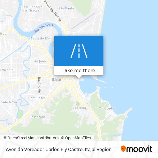 Mapa Avenida Vereador Carlos Ely Castro
