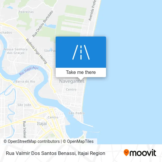 Rua Valmir Dos Santos Benassi map