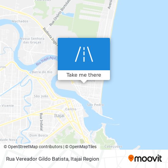 Mapa Rua Vereador Gildo Batista