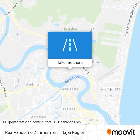 Rua Vandelino Zimmermann map