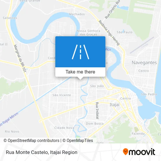 Rua Monte Castelo map