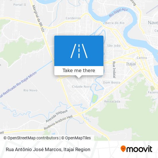 Mapa Rua Antônio José Marcos
