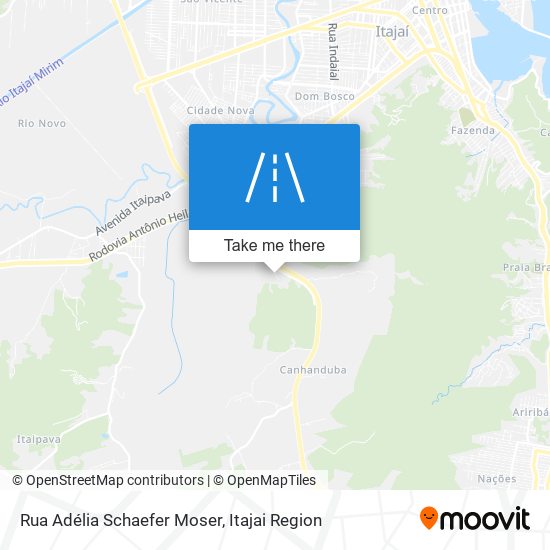 Mapa Rua Adélia Schaefer Moser