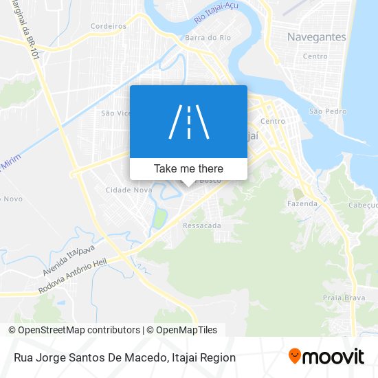 Mapa Rua Jorge Santos De Macedo