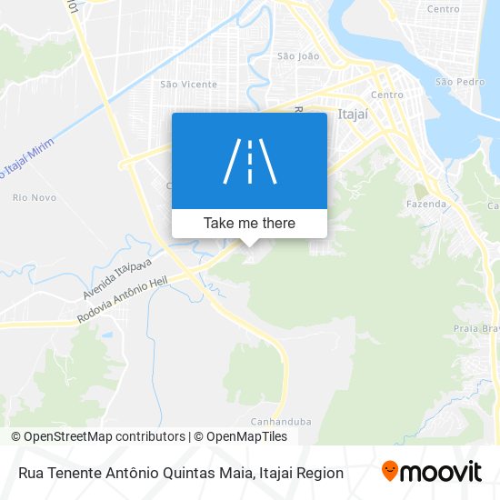 Mapa Rua Tenente Antônio Quintas Maia