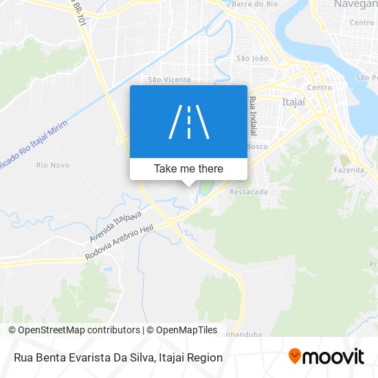 Rua Benta Evarista Da Silva map