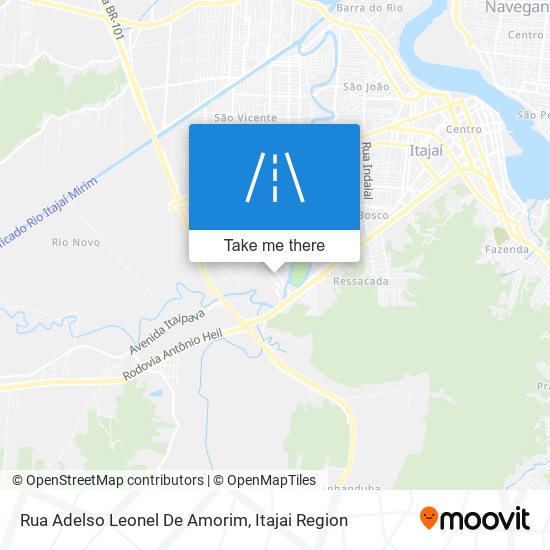 Mapa Rua Adelso Leonel De Amorim