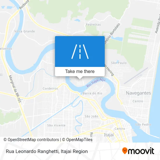 Rua Leonardo Ranghetti map