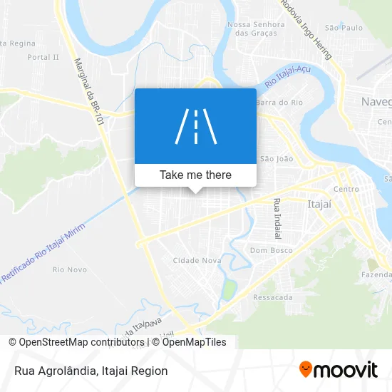Rua Agrolândia map