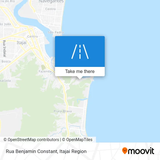 Rua Benjamin Constant map