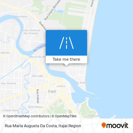 Mapa Rua Maria Augusta Da Costa