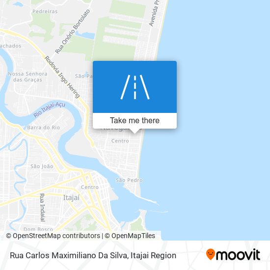 Mapa Rua Carlos Maximiliano Da Silva