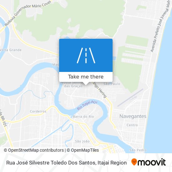 Rua José Silvestre Toledo Dos Santos map