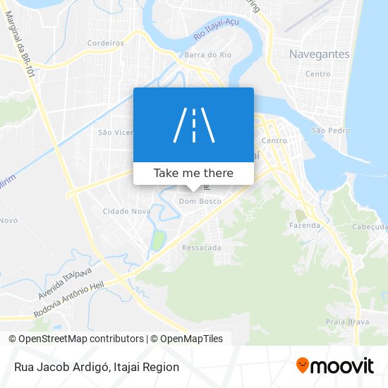 Mapa Rua Jacob Ardigó