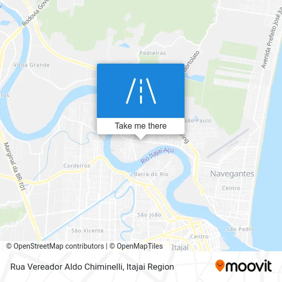 Rua Vereador Aldo Chiminelli map