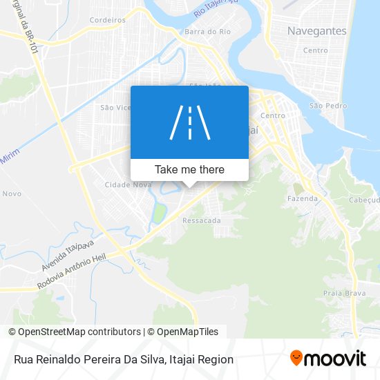 Mapa Rua Reinaldo Pereira Da Silva