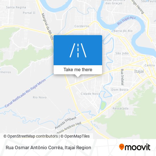 Mapa Rua Osmar Antônio Corrêa