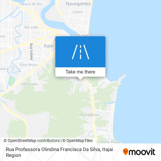 Mapa Rua Professora Olindina Francisca Da Silva