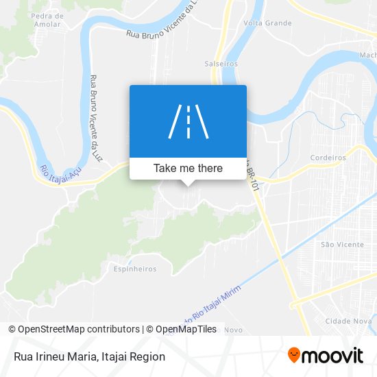 Mapa Rua Irineu Maria