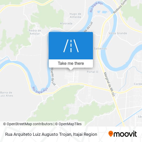 Mapa Rua Arquiteto Luiz Augusto Trojan