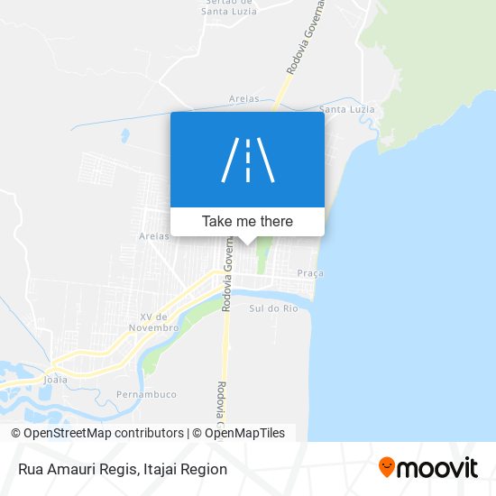 Mapa Rua Amauri Regis