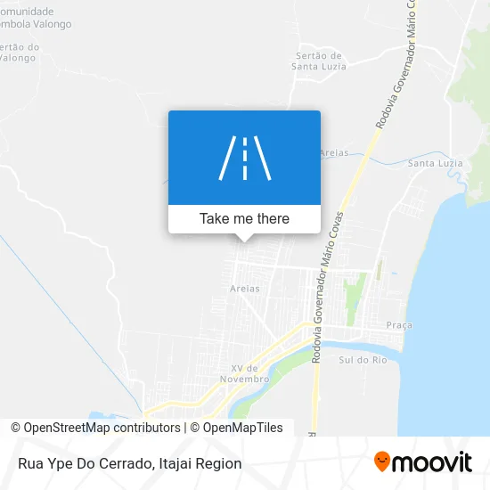 Rua Ype Do Cerrado map