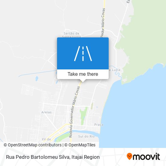 Mapa Rua Pedro Bartolomeu Silva