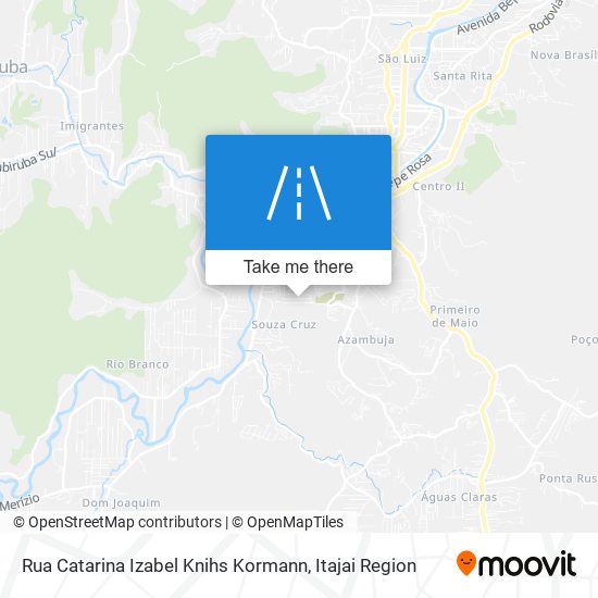 Mapa Rua Catarina Izabel Knihs Kormann