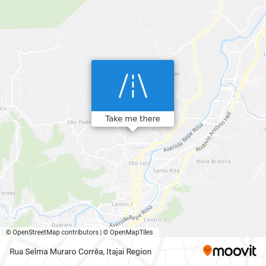 Mapa Rua Selma Muraro Corrêa