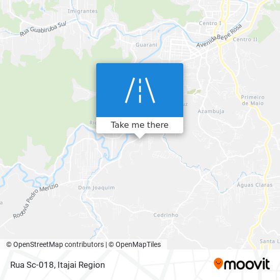 Rua Sc-018 map