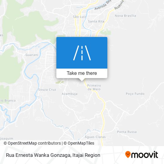 Mapa Rua Ernesta Wanka Gonzaga