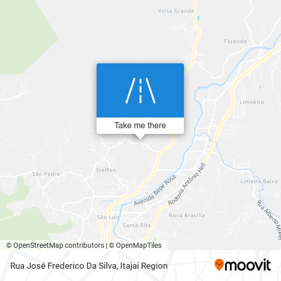 Mapa Rua José Frederico Da Silva