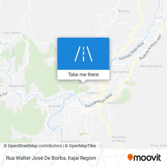 Mapa Rua Walter José De Borba