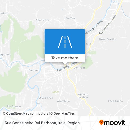 Mapa Rua Conselheiro Rui Barbosa