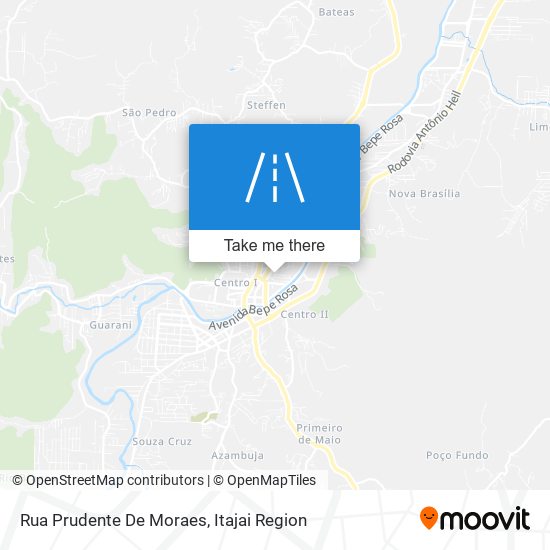 Mapa Rua Prudente De Moraes