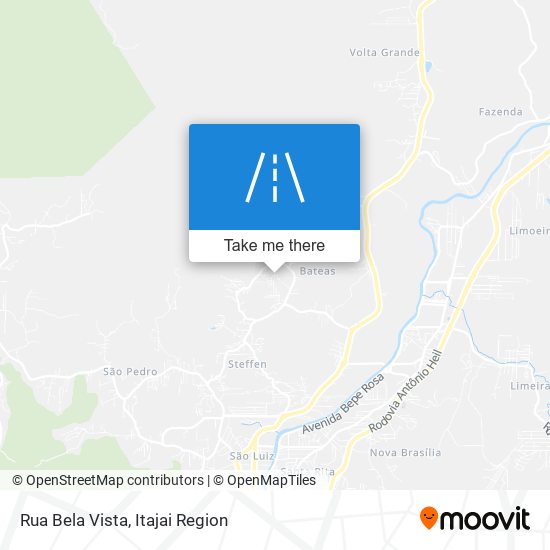 Rua Bela Vista map