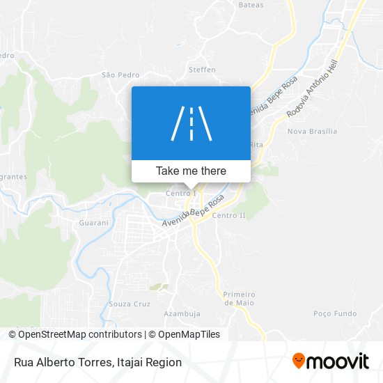 Mapa Rua Alberto Torres