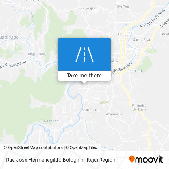 Mapa Rua José Hermenegildo Bolognini