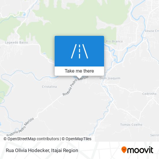 Mapa Rua Olívia Hodecker