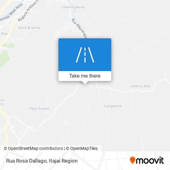 Mapa Rua Rosa Dallago