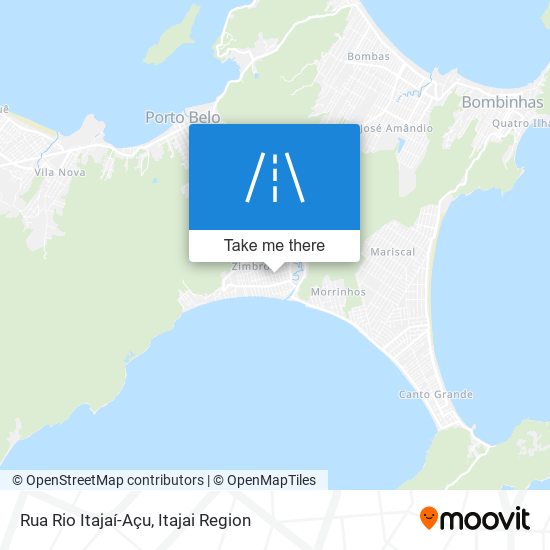 Mapa Rua Rio Itajaí-Açu