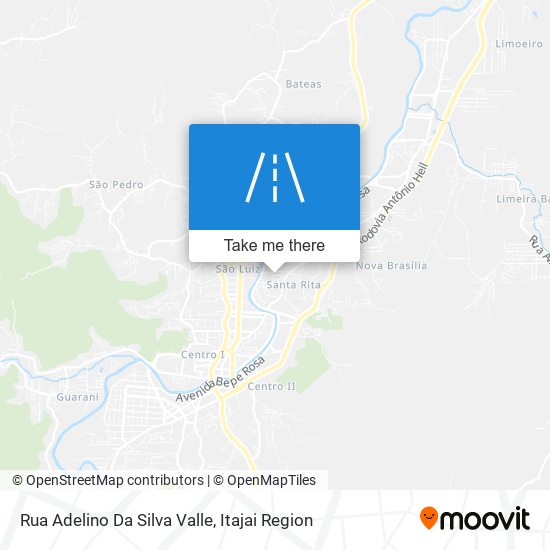 Mapa Rua Adelino Da Silva Valle