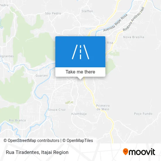 Rua Tiradentes map