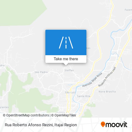 Mapa Rua Roberto Afonso Rezini