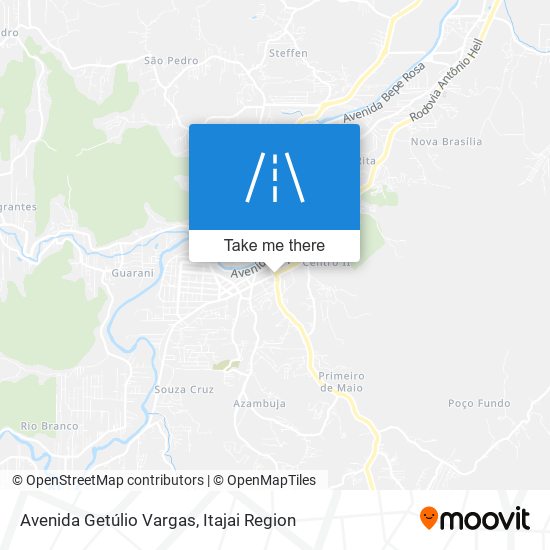 Mapa Avenida Getúlio Vargas