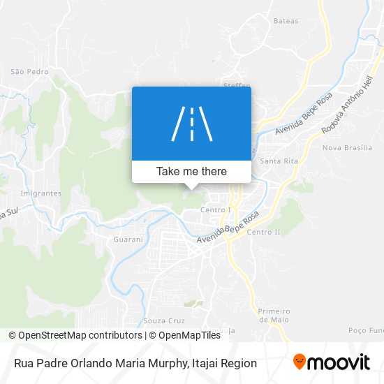 Mapa Rua Padre Orlando Maria Murphy