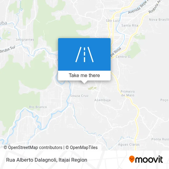 Rua Alberto Dalagnoli map