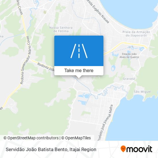Mapa Servidão João Batista Bento