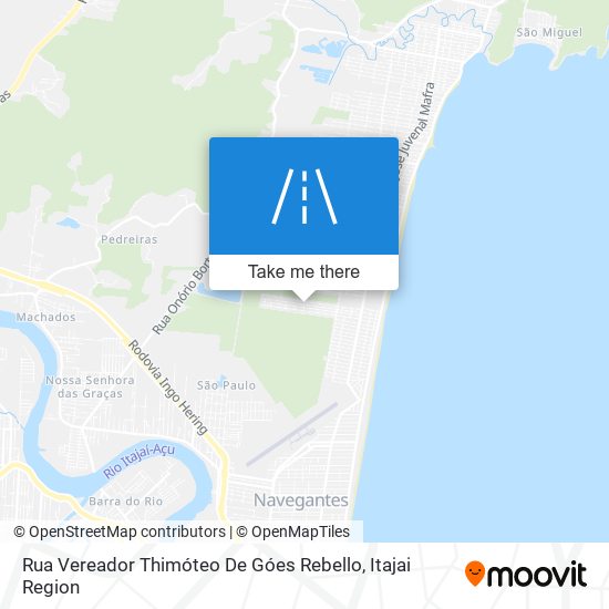 Rua Vereador Thimóteo De Góes Rebello map