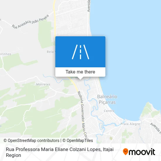 Rua Professora Maria Eliane Colzani Lopes map